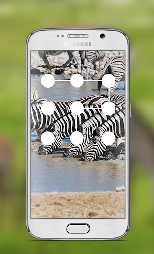 Zebra Pattern Lock Screen