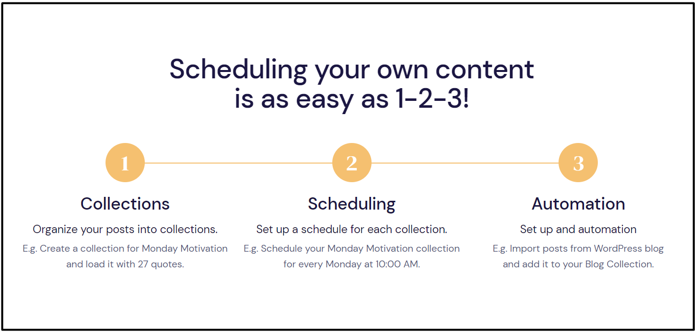 Scheduling content in Nuelink