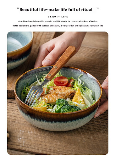 Title 5, 65-inch Noodle Bowl Retro Ceramic Enjoy noodles...