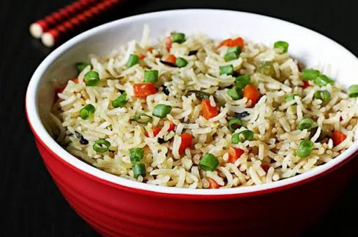 Veg Fried Rice [half] +veg Manchurian [half]