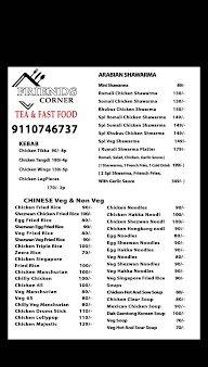 Friends Corner menu 1