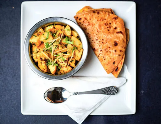 Jeera Aloo With Tawa Parathas (By MEALY)