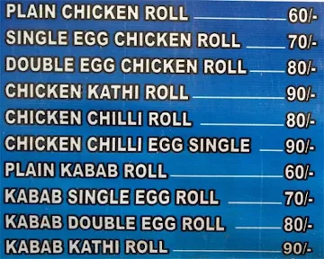 Zaid Roll Corner menu 