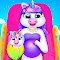 ‪Unicorn Mom & Newborn - Babysitter Game‬‏