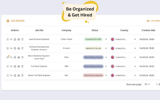 Job Search Tracker & Network - Networkio