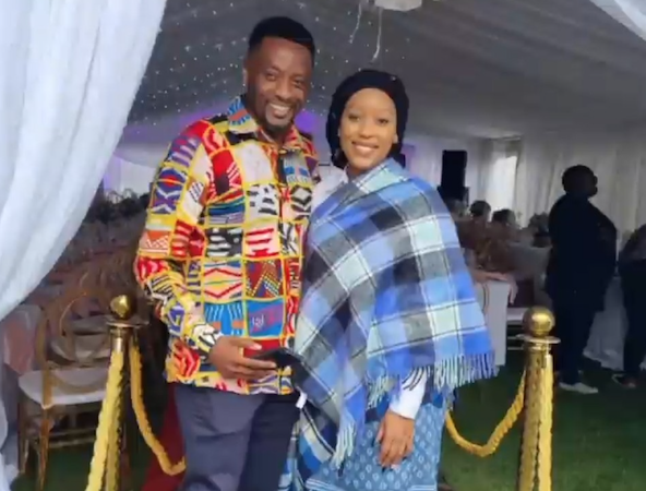 Snaps of Buhle Samuels wearing traditional wedding attire caused a social media frenzy.