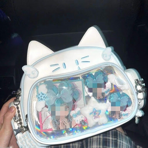 Title 6, Student Commuter Cute Mechanical Cat Large Capa...