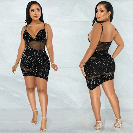 Title 2, Perspective Nightclub Hot Diamond Sling Irregul...