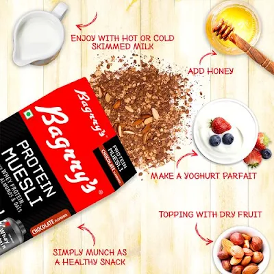 Bagrrys Protein Muesli Chocolate 500 Gm