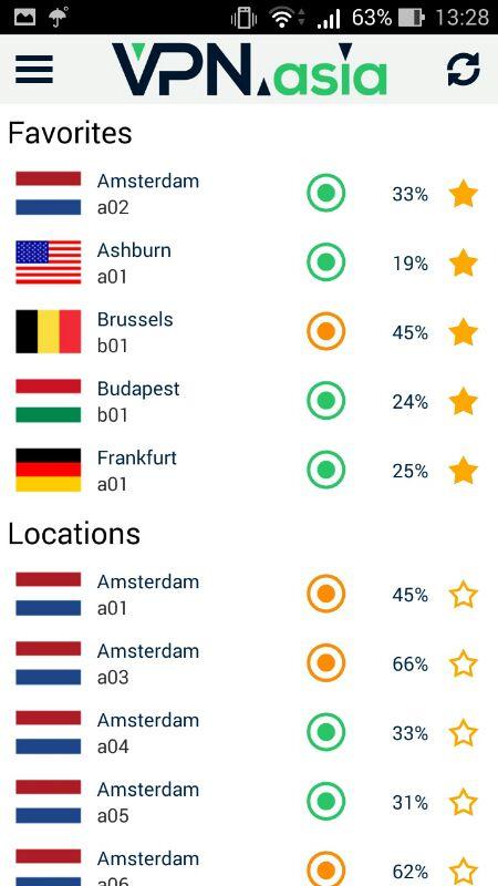VPN.asia Screen 3