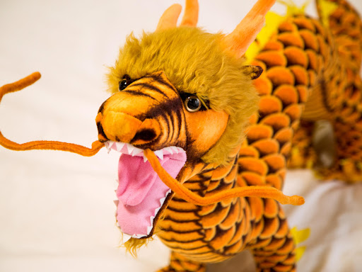 Title 9, Simulated Dragon Plush Toy Zodiac Sign Soft and...