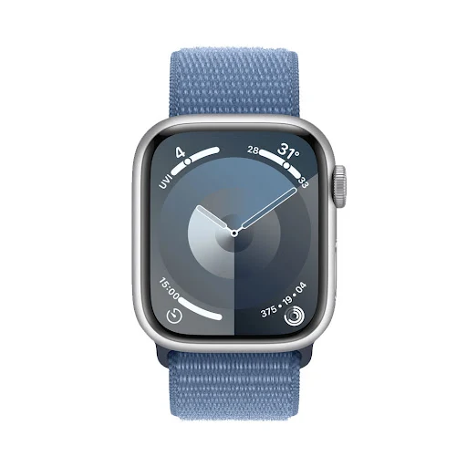 Đồng hồ Apple Watch Series 9 GPS 41mm Silver (Vỏ Nhôm Dây Vải) (MR923SA/A)