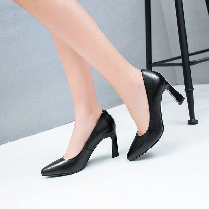 Title 4, Zapatos de tacón alto de mujer con punta fina, ...