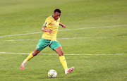 Mothobi Mvala of Sundowns during the 2022 FIFA World Cup Qualifier match between South Africa and Ghana at FNB Stadium. 