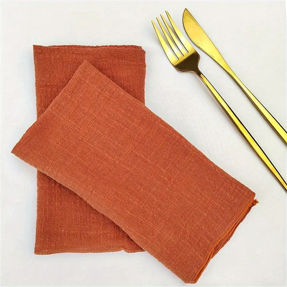 Batiste Servetten voor Bruiloften & Western-stijl Feesten, Tafeldecoratie, Stijlvolle Stoffen Placemat voor Gasten