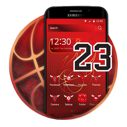 Bulls Basketball Theme Samsung Lg Moto Huawei Aplicații Pe