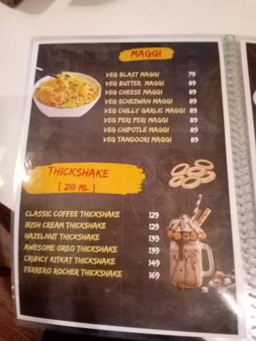 Helly And Chilly Cafe menu 