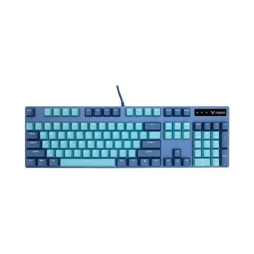 Bàn phím gaming Rapoo V500 Pro màu xanh lơ (Cyan Blue)