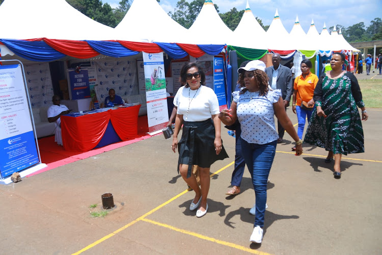 Nairobi Women Representative Esther Passaris during International Women's Day heading to Makongeni on March 8,2024.