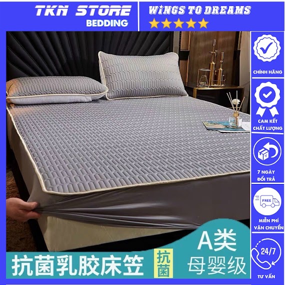 Chiếu Điều Hòa Bo Chun Cao Su Non Latex_ Loại 1_ Dành Cho Mùa Hè, Mang Lại Cảm Giác Mát Mẻ Êm, Dễ Chịu , Đủ Kích Thước Gi