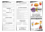 Backstreet cafe menu 2