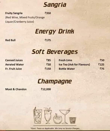 Royal Hometel Suites menu 