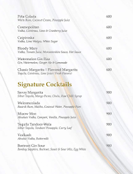 The Writer's Bar - Hotel Savoy Welcom menu 6