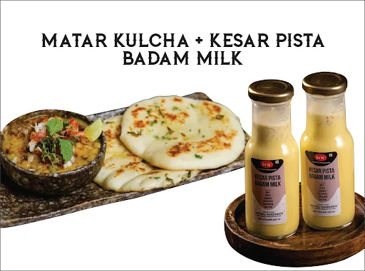 Combo 1 (Matar Kulcha + Keser Pista Badam Milk)