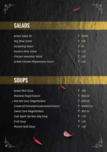 Coal Spark Multi Cuisine Restaurant menu 