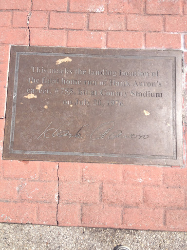 Hank Aaron Plaque