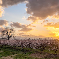 Tramonto primaverile di alagnol