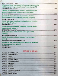 Restaurant Shabari Pure Veg menu 1