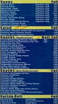 The Table menu 3