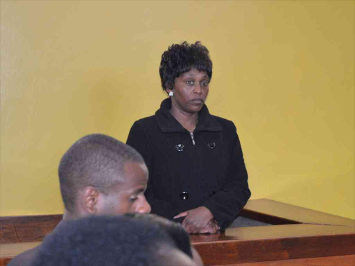 Jane muthoni widow of slain Kiru boys secondary school Principal in Kiambu high court.