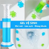 Gel Khử Mùi, Thơm Bồn Cầu, Khử Trùng, Diệt Khuẩn Hình Hoa - Gel Khử Mùi Bồn Cầu Dạng Thạch Bông Hoa Cho Nhà Vệ Sinh