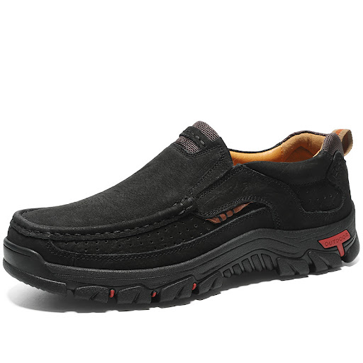 Title 10, Mens British casual leather shoes Leather hiki...