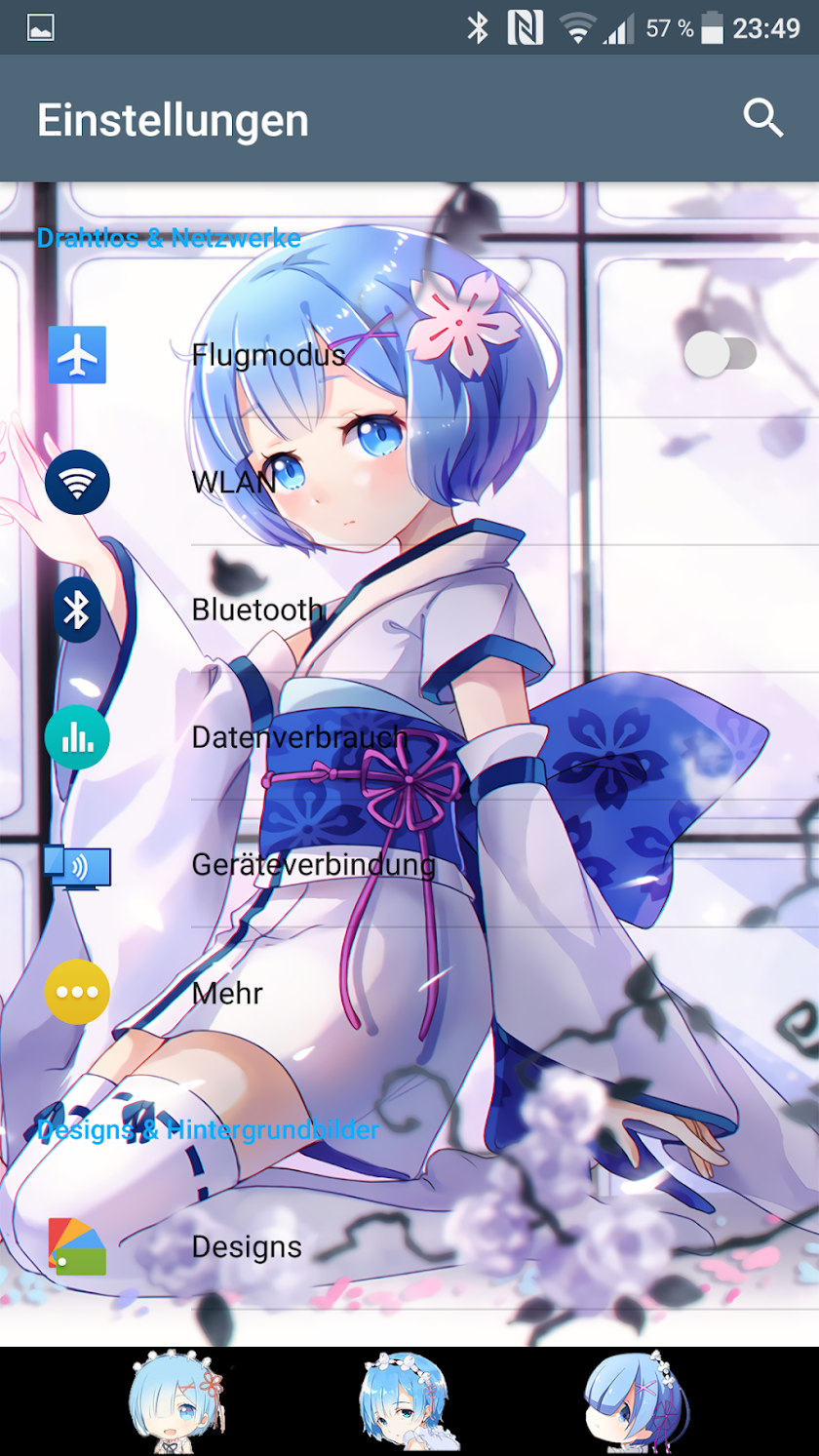 Xperia Theme ReZero Rem Screen 1