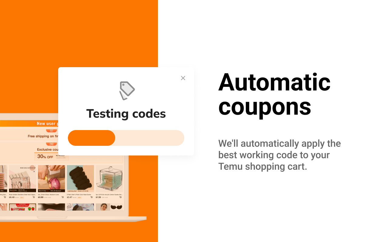 Temu Coupons: Automatic Temu Coupon Finder Preview image 3