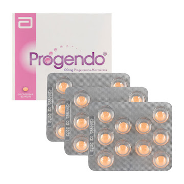 Progendo Progesterona Micronizada 100 mg Abbott Caja x 30 Cápsulas  