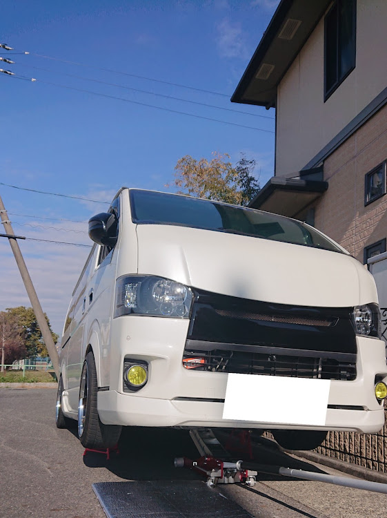 ハイエースバンの安全運転・作業車・低くないただの作業車・愉快な仲間達・地震災害に遭われた方々にお見舞い申し上げますに関するカスタム事例の投稿画像2枚目