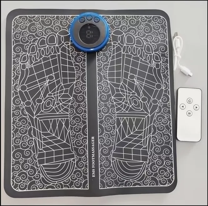 Oplaadbare draagbare intelligente voetmassagepad. Ontspan je voeten, verbeter de bloedsomloop en verminder stress met gemak.