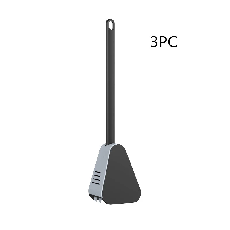 Soft Plastic Toilet Brush with No Dead Ends, Daily Cleaning Essential, Long Handle for Easy and Thorough Cleaning.