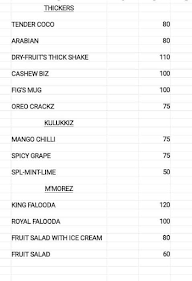 Madouk Cafe menu 1