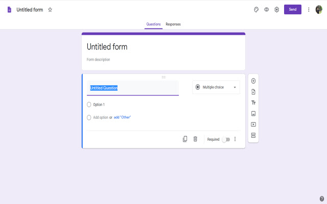 1 Click Google Forms™ chrome extension