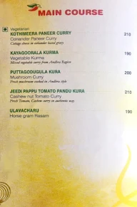 Nandhana Palace menu 6