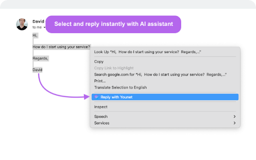 Younet: Personalized AI to write & respond