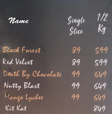 Kelvin Scale - Natural Ice Creams And Waffle menu 