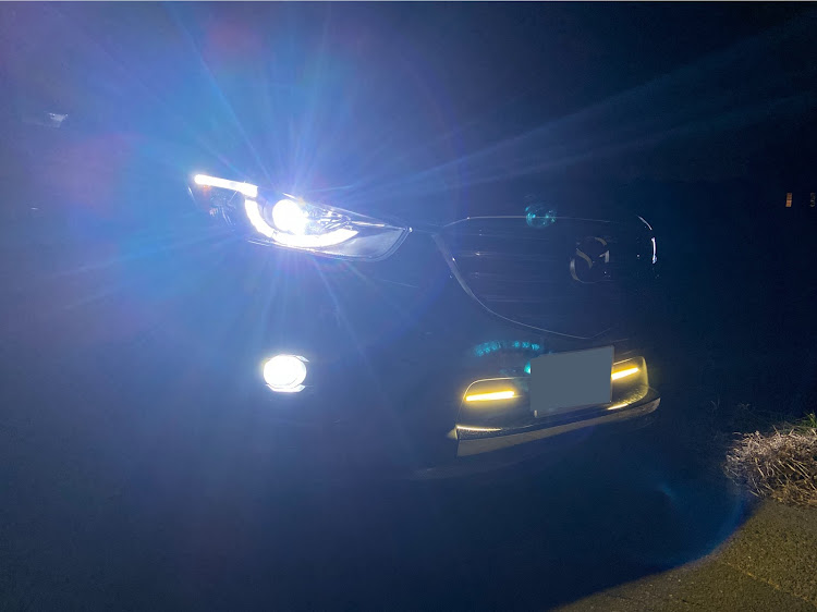 CX-5のMAZDA・fcl・fclカラーチェンジLEDフォグバルブ・fcl.・フォグランプに関するカスタム事例の投稿画像2枚目