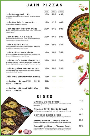 Juno's Pizza by EatFit- Baking Fresh Since 1974 menu 