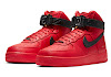 alyx x nike air force 1 high university red/black